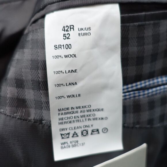 Ben Sherman Notch Lapel Two Button Wool Blazer - Picture 7 of 8